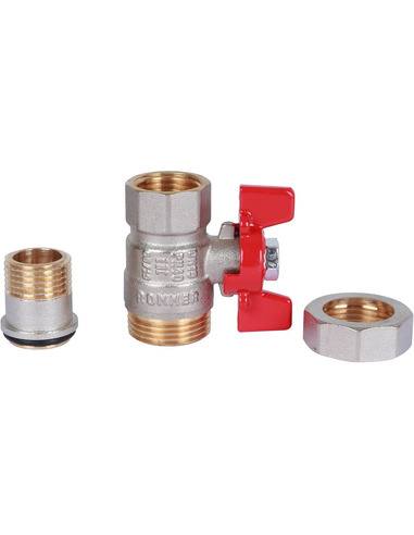 Кран шаровой ROMMER 1/2" со сгоном (бабочка)