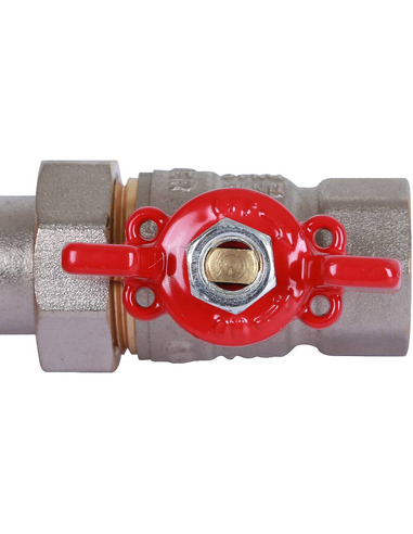Кран шаровой ROMMER 1/2" со сгоном (бабочка)