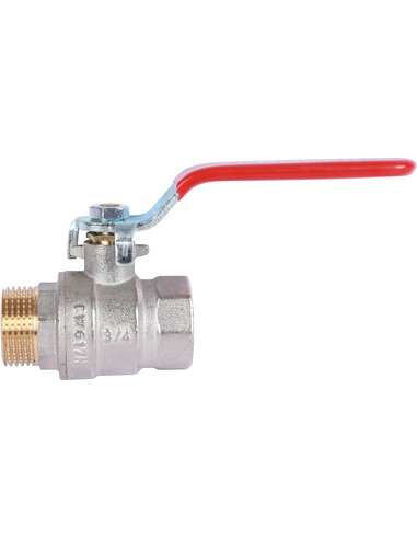 Кран шаровой ROMMER 3/4" ВР-НР (рычаг)