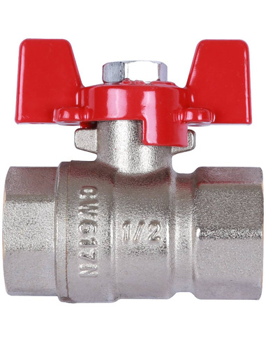 Кран шаровой ROMMER 1/2" ВР-ВР (бабочка)