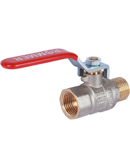 Кран шаровой ROMMER 1/2" ВР-НР (рычаг)