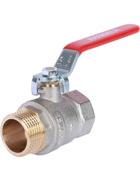 Кран шаровой ROMMER 1" ВР-НР (рычаг)