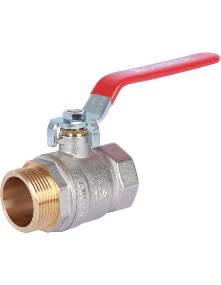 Кран шаровой ROMMER 1 1/4" ВР-НР (рычаг)