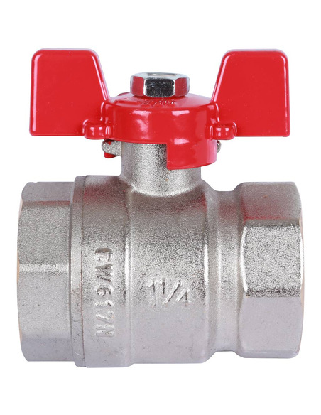 Кран шаровой ROMMER 1 1/4" ВР-ВР (бабочка)