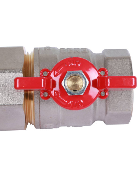 Кран шаровой ROMMER 1 1/4" со сгоном (бабочка)