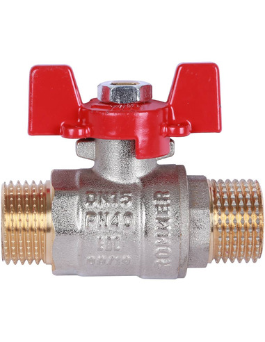 Кран шаровой ROMMER 1/2" НР-НР (бабочка)