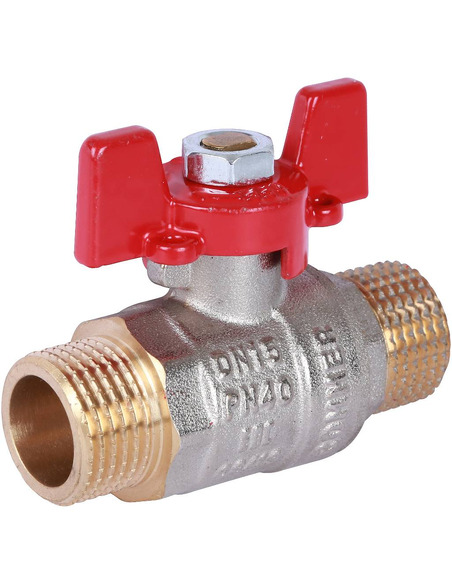 Кран шаровой ROMMER 1/2" НР-НР (бабочка)