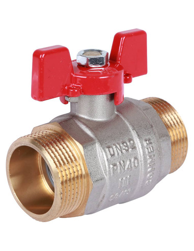 Кран шаровой ROMMER 1 1/4" НР-НР (бабочка)