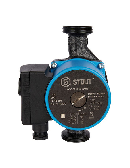 Насос циркуляционный STOUT 25/40 180