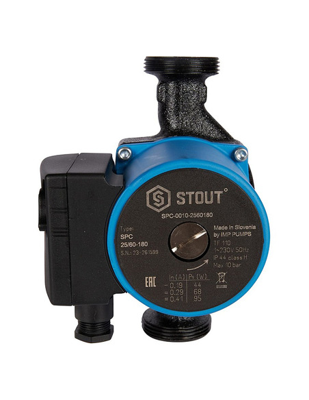 Насос циркуляционный STOUT 25/60 180