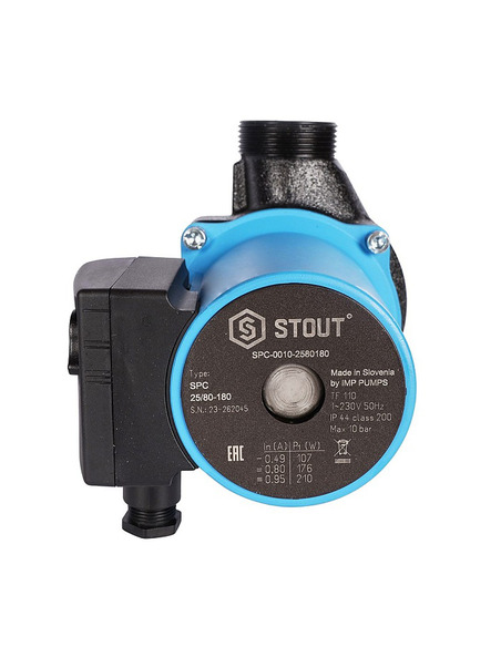 Насос циркуляционный STOUT 25/80 180