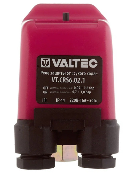 Реле защиты от сухого хода VALTEC VT.CRS6.02