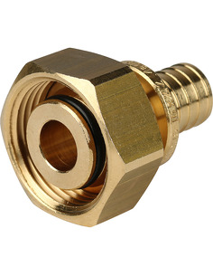 Переходник IVANCI 16x3/4" ВР с накидной гайкой (евроконус) для труб из сшитого полиэтилена