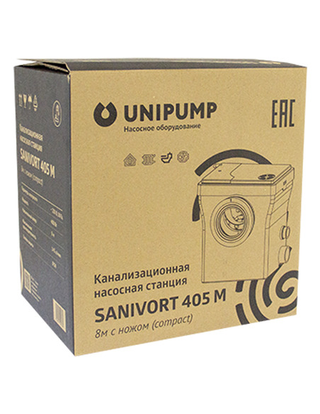 Канализационная установка UNIPUMP SANIVORT 405 M (8м) Compact